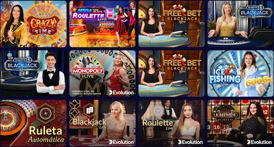Casino en vivo en BetSala con crupier real y juegos como ruleta y blackjack