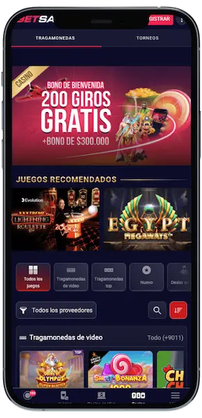 Juego de tragamonedas en BetSala desde móvil con interfaz optimizada